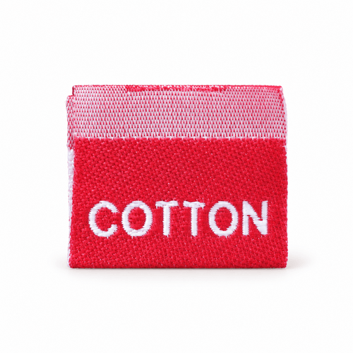 Custom folded woven underwear label