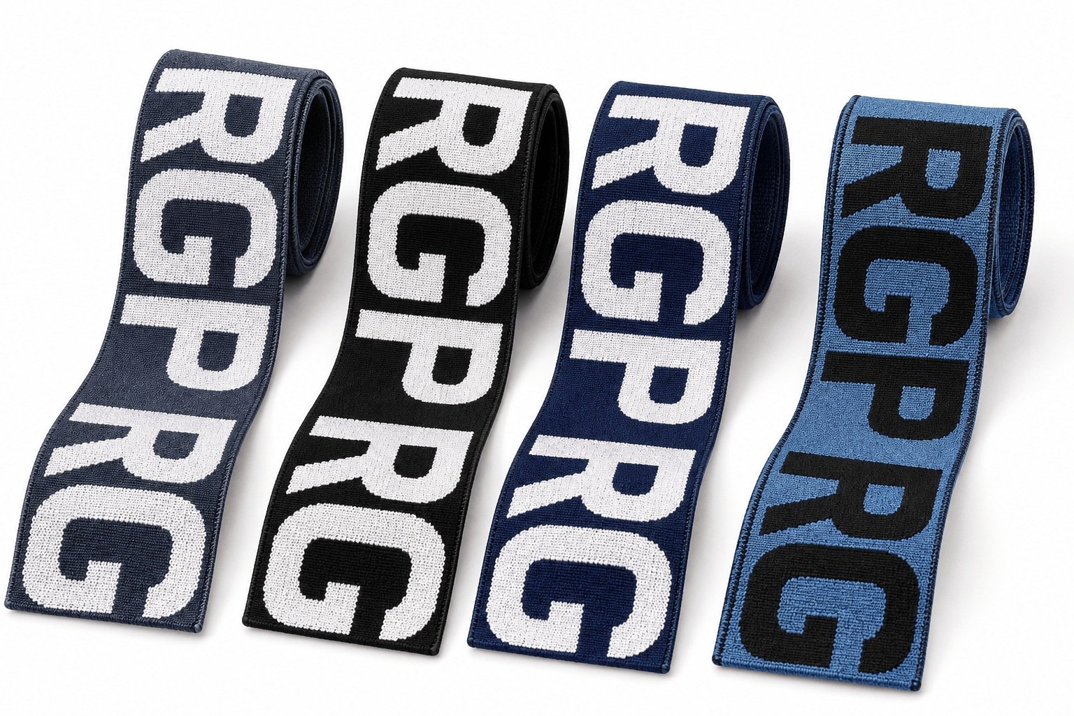 Custom jacquard knitted elastic waistbands