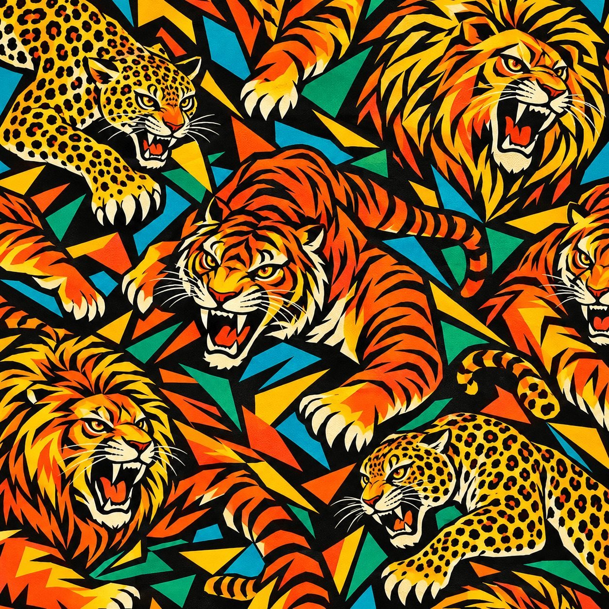 Wild animal underwear print